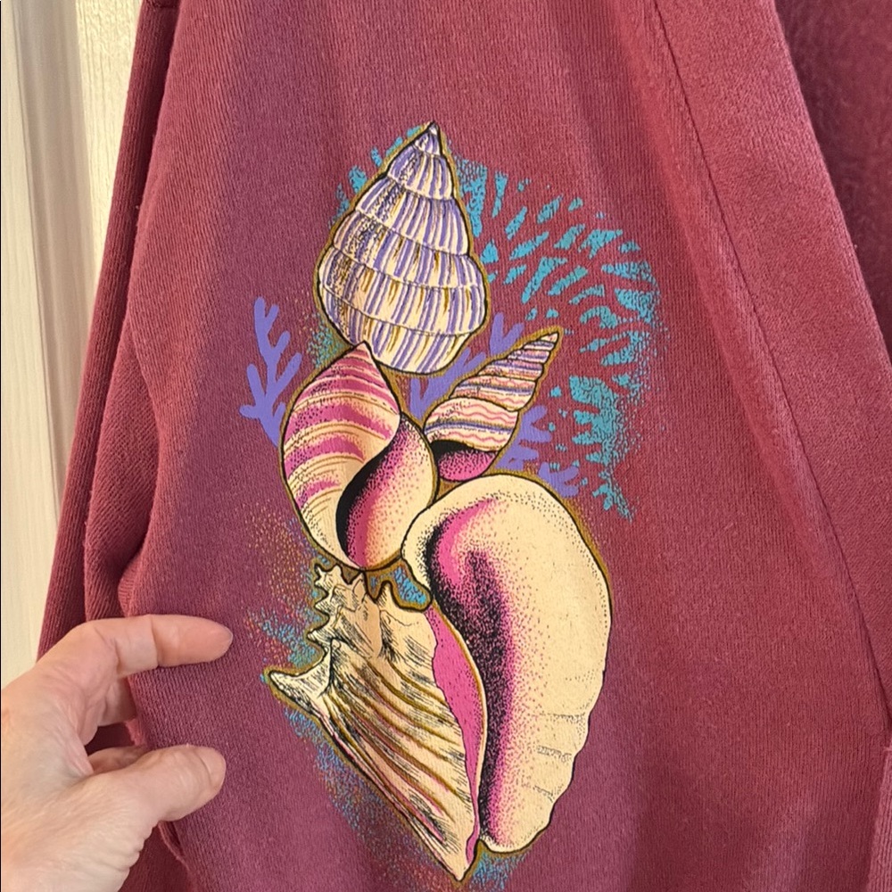 ESY Blush Pink Color Jacket with Embroidered Shell Design - Picture 2 of 7